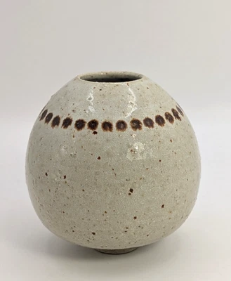 DEIRDRE BURNETT British Studio Pottery Iron Dots Vase - Image 1 of 4