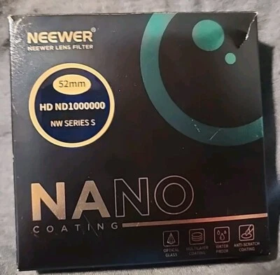 Neewer 52mm HD ND100000 Series S Lens Filter Circular - Image 1 of 3