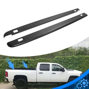 For 2007-2014 Silverado 1500 2500 HD 3500 HD 6'6" Bed Rail Caps Cover W /Holes - Picture 1 of 17