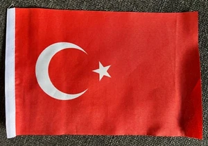 PACK OF 4 TURKEY MINI FLAG small 9"x6" GREAT FOR CRAFTS Turkish - Picture 1 of 1