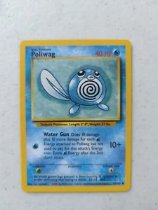 Pokémon TCG Poliwag Base Set 59/102 Regular Unlimited Common - Foto 1 di 1