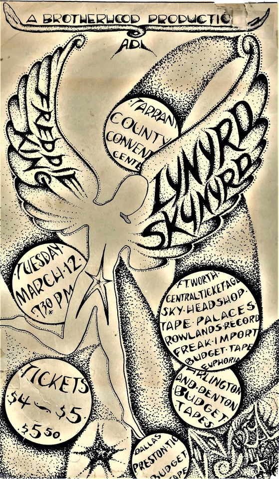 Cartel Lynyrd Skynyrd espectáculo concierto 12"x18" Foto 1 de 1