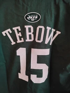TIM TEBOW NY JETS T-SHIRT YOUTH CHILD SIZE SMALL TWO SIDED NEW WITH TAGS - Picture 1 of 24