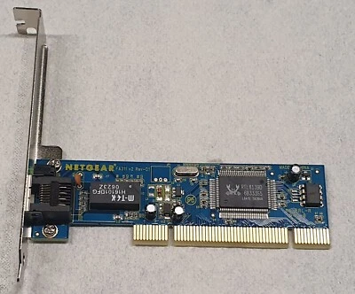 PCI Netzwerkkarte Netgear® FA311 v2 Rev-D1 1 Port PCI 10/100 Mbps Ethernet Card - Bild 1 von 3