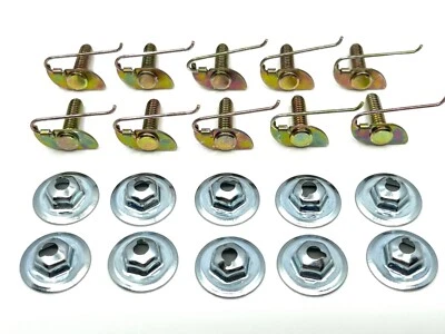 GM 7/16 «- 5/8» тела крыла двери четверть отделки молдинг зажимы и гайки (10) - Изображение 1 из 4