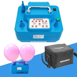 Bomba Globo Eléctrica 110V/220V 800W Con Temporizador Doble Agujeros Inflador Profesional - Imagen 1 de 11