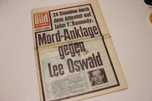 Bild am Sonntag vom 24.11.1963 November BAMS Kennedy Mord Attentat Oswald Lee - Bild 1 von 2