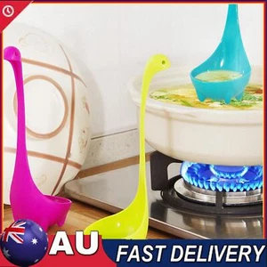 Turquoise Ototo Nessie Ladle Set - 3pcs - Cute Soup Tea Infuser Stand Alone - Picture 1 of 8