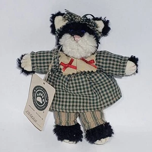 De Colección Boyds Bears Farrah Esmoquin Gato Articulado Peluche Verde Traje A Cuadros 6" Adorno - Imagen 1 de 14