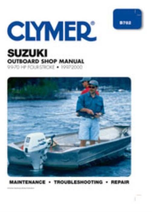Fuoribordo manuale Suzuki quattro tempi 9,9-70 CV 1997-2000 Clymer Workshop - Immagine 1 di 4