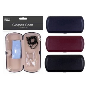 Kit de reparación de gafas duras y gafas de tela rojo azul marino o negro - Imagen 1 de 4