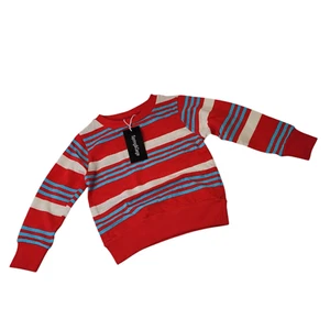 Spring & Gege Toddler Boy's Striped Pullover Shirt Long Sleeve Red/Blue Size 2T - Picture 1 of 8