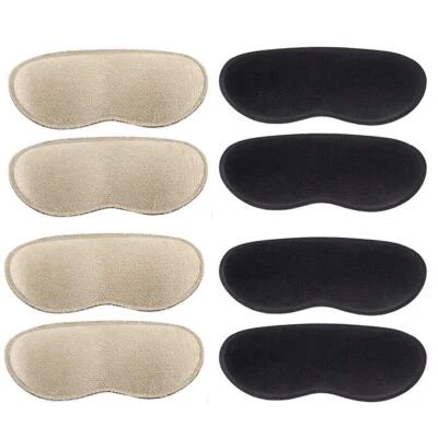 	4 pares de empuñaduras de talón para hombres y mujeres almohadillas de talón para zapatos autoadhesivas demasiado grandes	 Foto 1 de 4