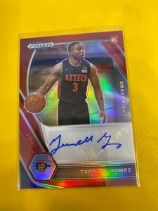 RS8294 2021-22 Prizm  Draft Picks Autograph Red #27 Terrell Gomez #37/199