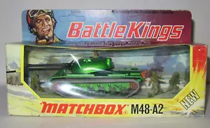 MATCHBOX BATTLE KINGS K-102 - M48-A2 TANK & SOLDIERS - Mint / Boxed MIB - Picture 1 of 6