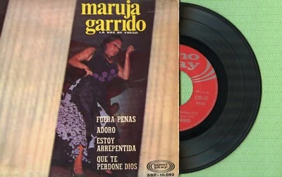 MARUJA GARRIDO / Fuera Penas, Adoro / SONOPLAY SBP 10.092 Press Spain 1968 EP EX - Image 1 of 4