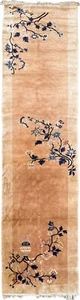 Vintage Chinese Peking Runner Art Deco 2.5 x 11 Handmade Rug 74x323cm - Picture 1 of 12