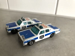 2x Matchbox Superfast Plymouth Gran Fury Police Polizei 1979 Macau - Bild 1 von 10