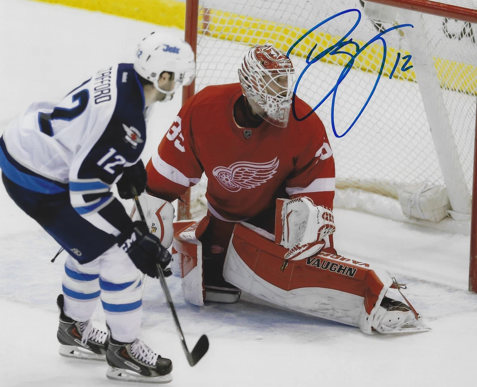 Foto firmada autografiada por Drew Stafford 8x10 - NHL Hockey Winnipeg Jets - con certificado de autenticidad Foto 1 de 1