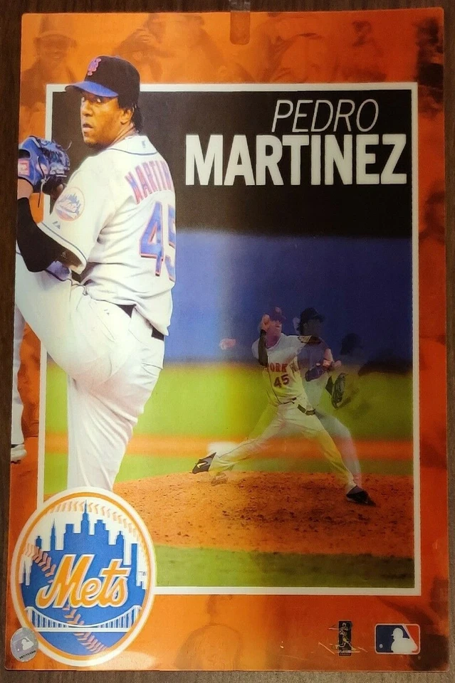 Fotografia emoldurada Pedro Martinez New York Mets 16" x 20" - Imagem 1 de 1