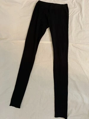 Blue Life Womens Solid Black Low Rise Stirrup Leggings Cotton Spandex Small - Изображение 1 из 4