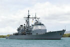 USS LAKE ERIE 8X10 ZDJĘCIE GRANATOWY US USA WOJSKOWY CG-7 STATEK KRĄŻOWNIK RAKIETOWY KIEROWANY