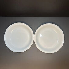 2 Corelle Pie Plates Winter Frost White 9" Casserole Serving Dish Flat Rim
