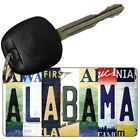 Alabama Strip Art Novelty Metal Aluminum Key Chain License Plate Tag Art