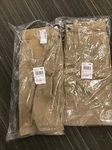 Due paia di pantaloncini cachi per bambini taglia 14 lino nuovi con etichette - Foto 1 di 7