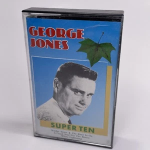 George Jones, Super Ten (Audio Cassette Tape, 1981) Netherlands Import - Picture 1 of 10