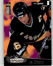 1996-97 Collector's Choice Crash Silver Game Silver Mario Lemieux #C5