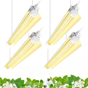 Barrina Grow Light, 96W(4 x 24W, 600W Equivalent), 2ft T8, 2FT Yellow - Picture 1 of 2