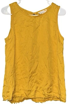 C&C California Gauzy Top Women’s Medium Lyocell Button Back High Low Boho - Image 1 of 4