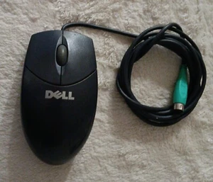 Vintage DELL Logitech PS/2 Wired Mechanical Ball Wheel Scroll Mouse P/N: 0F2854 - Picture 1 of 3