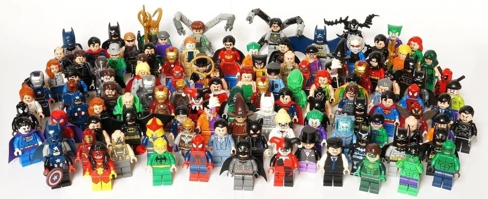 4 NEW RANDOM LEGO SUPER HERO MINIFIGS mystery dc marvel villain superheroes - Image 1 of 1