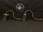 Nautical Goose Neck Ship Solid Brass Wall Light Marine Antique Sconce 2 Pcs