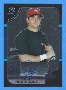 Bowman Chrome #336 Mike Rodríguez 2005 autógrafo Astros - Imagen 1 de 1
