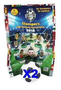 Soccer Starz Stampers Figures 2018 International Tournament Blind Bag x 2 Packs - Picture 1 of 3