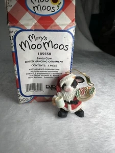 185558 Mary’s Moo Moos Santa Cow 1996 Ornament - Bild 1 von 2