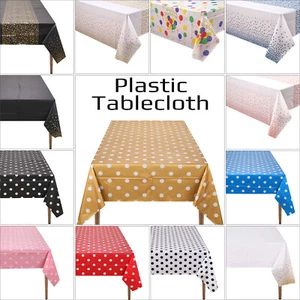Wipe Clean Tablecloth PVC Vinyl Cover Wipeable Waterproof Table Cloth Protector - Picture 1 of 58