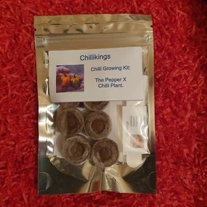 Pepper X, Superhot Chilli Grow Kit! 6, Seeds! Chillikings! - Picture 1 of 5