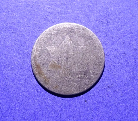 1853 Three Cent Silver  Fair/AG Cover
