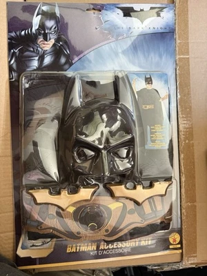 Batman Begins Accessory Kit - Youth Costume  Mask, Cape, Belt, Chest, NEW - Image 1 of 3