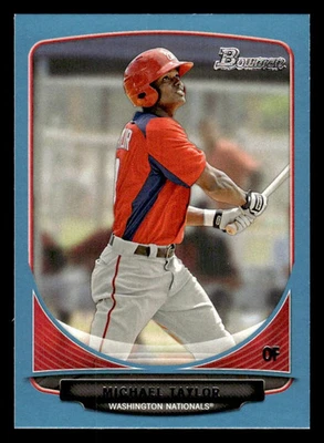 2013 BOWMAN MICHAEL TAYLOR BP47 PROSPECTS BLUE 479/500 MINT WASHINGTON NATIONALS - Image 1 of 2