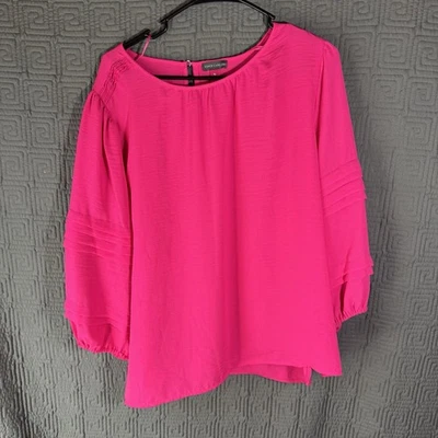 Vince Camuto Blouse Women’s Size Xl Pink Longsleeve Polyester 2021 - Image 1 of 4