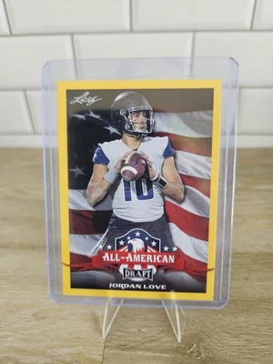 2020 Leaf Draft - All-American Jordan Love #71 Gold (RC) - Image 1 of 2