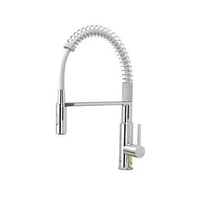 Grohe Get Chrome Plated Kitchen Mixer Tap Side Lever Spring Neck Swivel Spout - Image 1 of 4