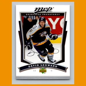 David Legwand #219 2007-08 Upper Deck MVP Nashville Predators Hockey Card NHL - Picture 1 of 3