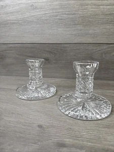 Paar Waterford Kristall Kerzenständer Kerzenhalter 4" hoch Vintage Lismore - Bild 1 von 12