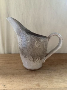 Vintage Studio Kunst Keramik Krug Vase rustikal Steinzeug Handarbeit 8" - Bild 1 von 9